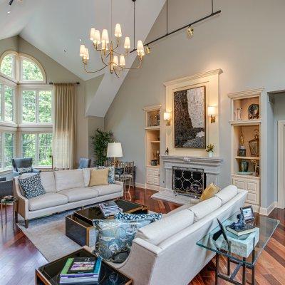 family room looking toward back of house