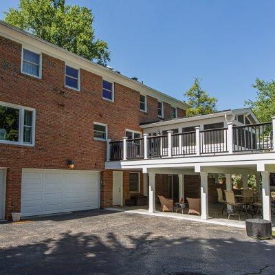 deck addition in relation to house