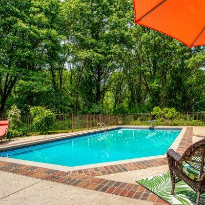 exterior pool area